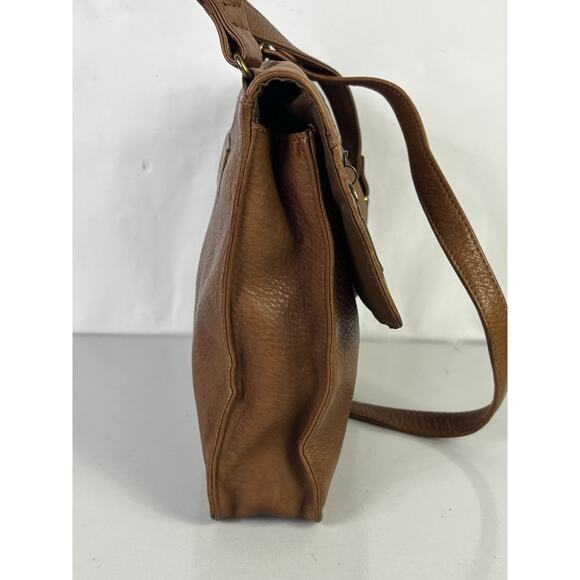 Fossil 75082 Crossbody Messenger Bag Envelope Camel Boho Leather Travel Cargo - Picture 4 of 16